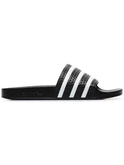 Adidas Originals Black And White Adilette Slides