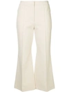 TIBI JANE CROPPED BOOTCUT TROUSERS