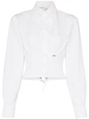 OFF-WHITE OFF-WHITE 后系带衬衫 - 白色