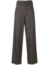 LES COYOTES DE PARIS BELTED TAILORED TROUSERS