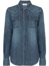 SAINT LAURENT WASHED DENIM SHIRT