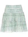 Olympiah Riva Apliqué Skirt In Green