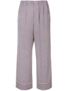 FENDI FLORAL FLARED TROUSERS