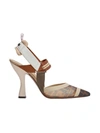 FENDI COLIBRÌ FF MOTIF SLINGBACK PUMPS