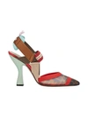 FENDI COLIBRÌ FF MOTIF SLINGBACK PUMPS