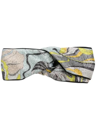 Emilio Pucci Frida Print Silk In Grey