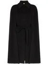 BURBERRY DOUBLE-FACED CASHMERE BELTED CAPE