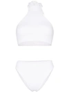 Beth Richards Maron Halterneck Tied Bikini In White