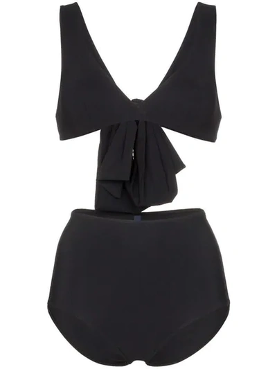Araks Rosemund Mallory Big Bow Triangle Bikini In Black