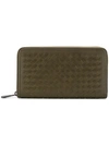 BOTTEGA VENETA INTRECCIATO ZIP AROUND WALLET