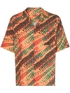 Missoni Short Sleeve Tie-dye Shirt In Orange In S2048 Orange