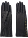 AGNELLE GLOVES WITH CONTRAST POPPERS