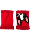 AGNELLE AGNELLE MITAINE DOG GLOVES - RED