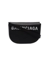 Balenciaga Extra Small Ville Calfskin Saddle Bag In Black