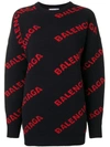 BALENCIAGA BALENCIAGA 大面积LOGO毛衣 - 蓝色