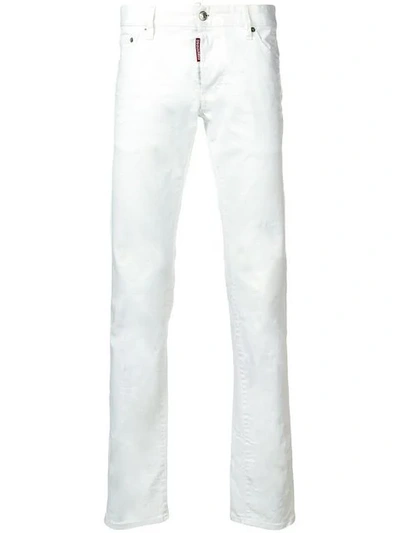 Dsquared2 低腰紧身牛仔裤 - 白色 In White