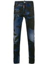 DSQUARED2 CAMOUFLAGE SKATER JEANS