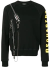 DSQUARED2 SIDE ZIPPED JUMPER