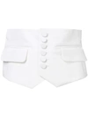 DSQUARED2 DSQUARED2 BUTTONED CORSET - WHITE