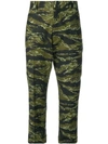 Dsquared2 Camouflage Print Culottes In Green