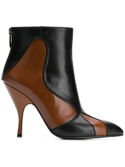 Bottega Veneta Moodec Flame Booties In Brown