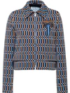 PRADA GEOMETRIC JACQUARD JACKET