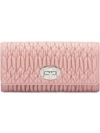 MIU MIU MATELASSÉ LEATHER WALLET