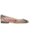 JIMMY CHOO JIMMY CHOO JESSIE FLAT PUMPS - PINK