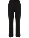 STELLA MCCARTNEY EMBROIDERED KICK FLARE WOOL TROUSERS