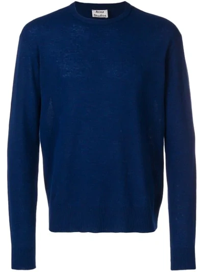 Acne Studios Niale Ultralight Sweater In Blue