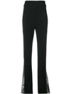 DAVID KOMA CONTRAST SEQUIN SIDE TROUSERS