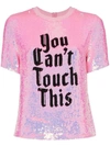 ASHISH X BROWNS YOU CAN'T TOUCH THIS SEQUIN T-SHIRT