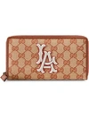 GUCCI ORIGINAL GG ZIP AROUND WALLET WITH LA ANGELS PATCH™