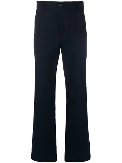 Acne Studios Workwear Straight Trousers In Blue