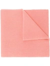 Acne Studios Bansy L Face Wool Scarf In Pink