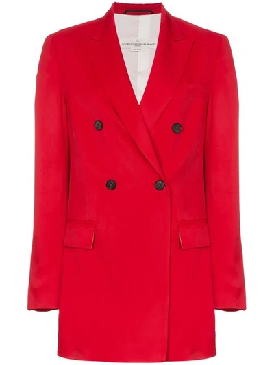 Golden Goose Deluxe Brand Double-breasted Blazer In Red