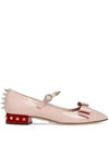 GUCCI PATENT LEATHER BALLET PUMP WITH BOW