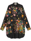 GUCCI SILK DRESS WITH FLOWERS