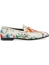 GUCCI JORDAAN FLORAL PRINT LOAFERS