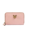 GUCCI GUCCI SIGNATURE CARD CASE WITH CAT