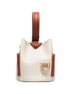 Danse Lente Josh Smooth And Textured-leather Bucket Bag In White