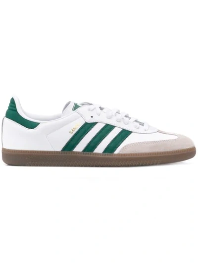 Adidas Originals Adidas  Samba Og板鞋 - 白色 In White And Green