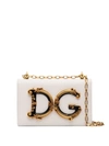 Dolce & Gabbana Dolce&gabbana Logo Leather Crossbody Bag In White