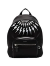 NEIL BARRETT BLACK THUNDERBOLT BACKPACK