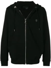 PHILIPP PLEIN EMBELLISHED SKULL HOODIE