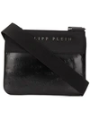 PHILIPP PLEIN PHILIPP PLEIN LOGO浮雕单肩包 - 黑色