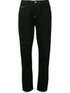 PHILIPP PLEIN CRYSTAL EMBELLISHED STRAIGHT-LEG JEANS