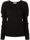 CIRCUS HOTEL CIRCUS HOTEL RUCHED DETAILED JUMPER - BLACK