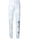 Philipp Plein Beverly Hills Crystal Embellished Track Pants In Blue