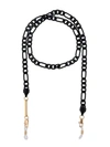 FRAME CHAIN BLACK AND GOLD METALLIC PANTHER 67 CM CHAIN
